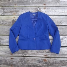 Pendleton 100 Wool Blazer 10 P Tailored Quiet Luxury Dark Academia Old Money