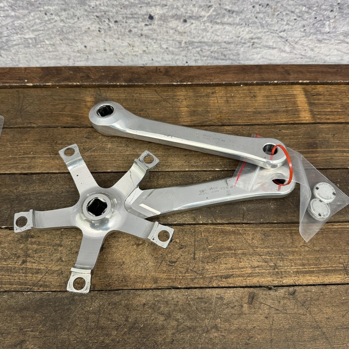 Vintage Shimano Dura-Ace FC-7402 Crankset 172.5mm 130 BCD Square