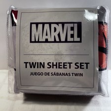 Avengers 3-Pcs Kids Twin Sheet Set - Flat Sheet, Fitted Sheet, and Pillowcas