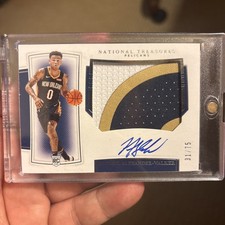 2019-20 National Treasures Nickeil Alexander-Walker RPA Rookie Patch Auto /75