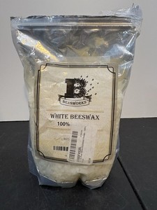 Bees Works White Bees Wax 100% Natural 12.8oz Crafting