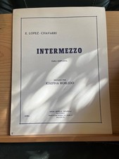 E. Lopez-Chavarri Intermezzo pour guitare partition Union Musical Espanola