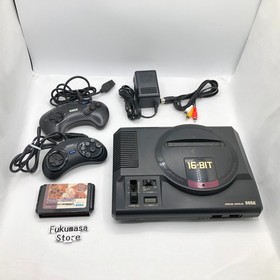 Sega Mega Drive Console HAA-2510 2 Controller Megadrive NTSC-J Japan Tested