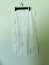 NWT Vintage Christian Dior linen embroidered midi skirt XL