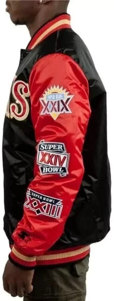 San Francisco Bomber Style Varsity Jacket - All Sizes, Not Leather, Not Satin