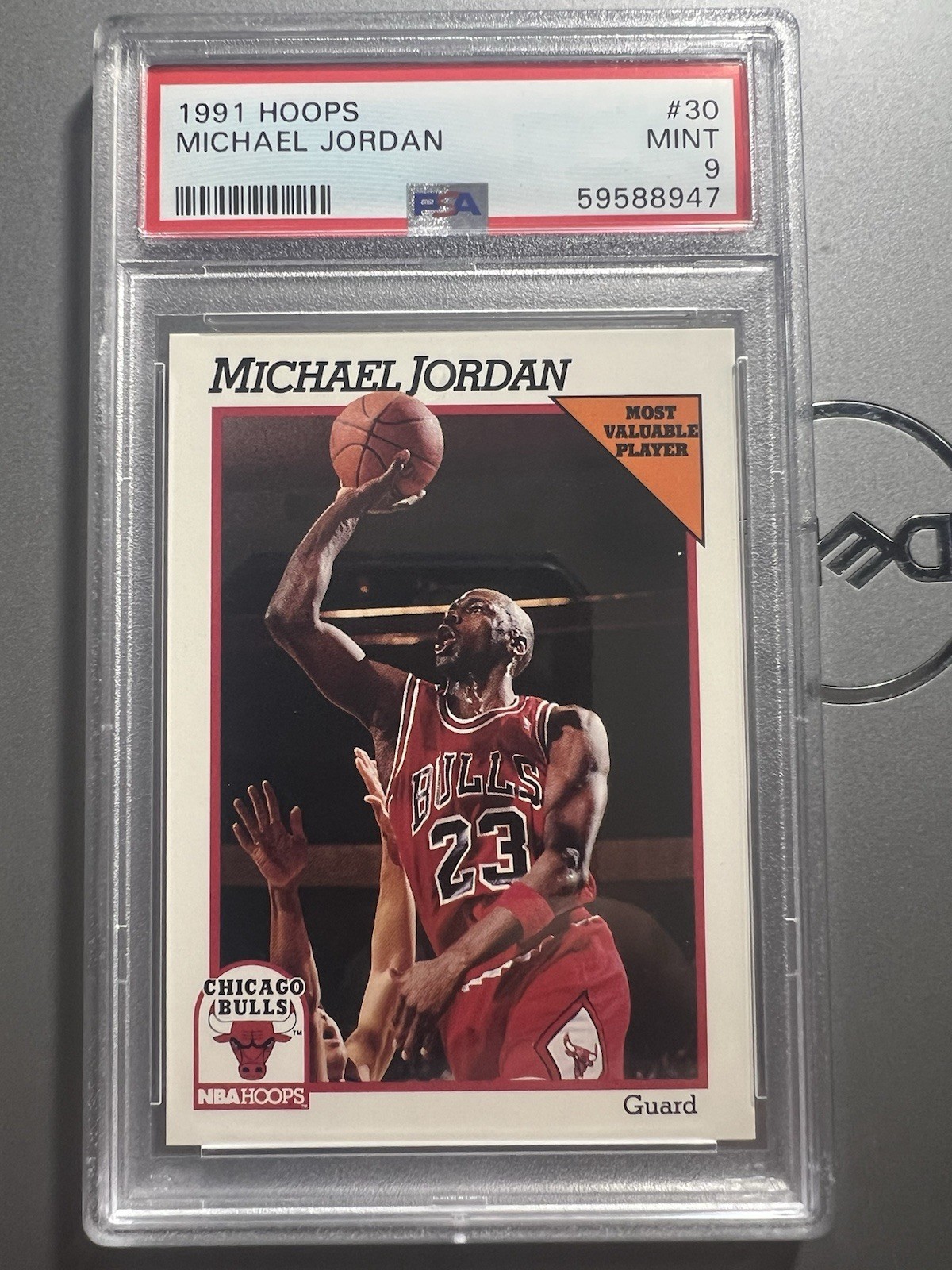 1991-92 NBA HOOPS Michael Jordan #30 PSA 9 🔥 Chicago Bulls Mint