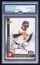 Adam Jones Signed 2010 Topps Ticket to Topps Town Card #TTT20 (PSA) Orioles Auto