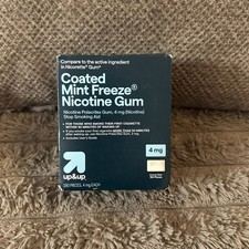 Up Up 4mg Coated Mint Freeze Nicotine Gum 160 Pieces, EXP: 09/2026