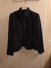 Lafayette 148 signature black polyester zip blazer with piping Size 8 — photo 4