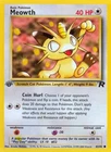 Pokemon Meowth (62/83) Team Rocket 1ED MP - 1st Edition