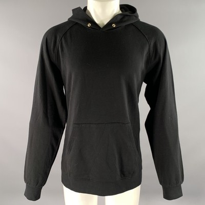 VISVIM Größe XL Black Wash Baumwoll Hoodie Sweatshirt