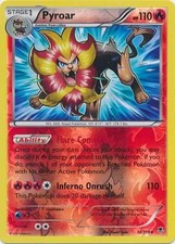 Pyroar - 12/119 - Pokemon Phantom Forces XY Reverse Holo Card LP