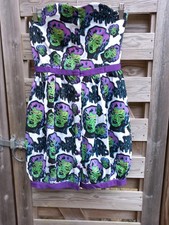 Criminal Damage Dead Famous Dress Size L UK 12-14 BNWT Alternative Punk Goth Emo