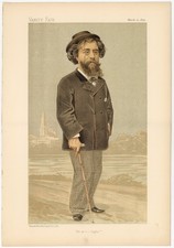 Original Vanity Fair print of M. Alphonse Daudet V1162