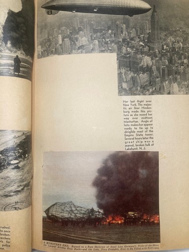 Zeppelín alemán Hindenburg, LIBRO DE RECORTES - Imagen 4 de 22