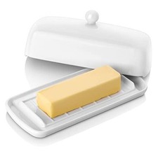 Porcelain Butter Dish - Clean Table Design - Ceramic Butter Dishes with White