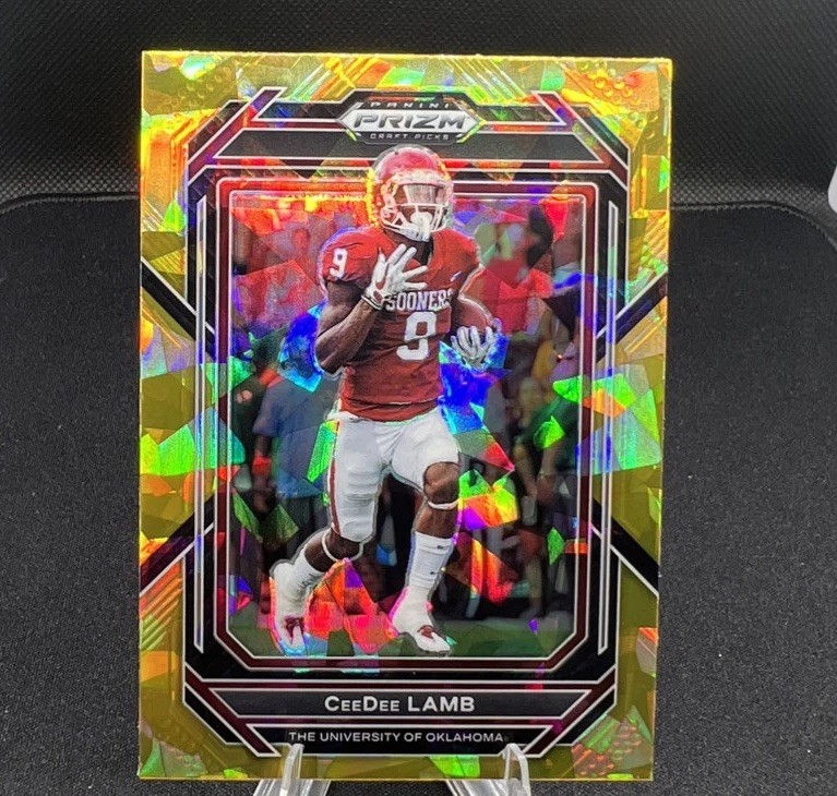 2023 Panini Prizm Draft Picks - CeeDee Lamb #13 Gold Ice Prizm