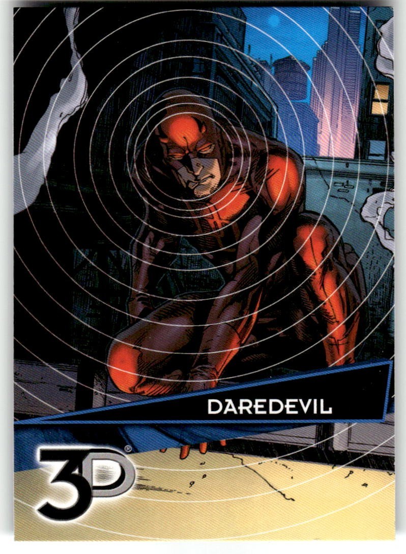#56 DAREDEVIL 2015 Upper Deck Marvel 3D BASE card NOT Lenticular