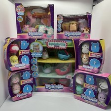 SQUISHMALLOW 3 Squishville Playsets and 4 Mystery Sets Lot