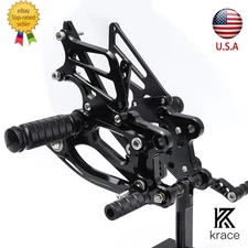 For Honda CBR600RR 2003 2004 2005 2006 CNC Rearset Footpeg Rear Set Pedal GP USA