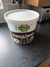 6 Unopened Dark Grey Tins Of Fence Paint
