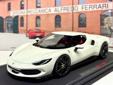 BBR 1 18 Ferrari 296 GTB Bianco avus carbon wheels Ferrari P18210D miniature car