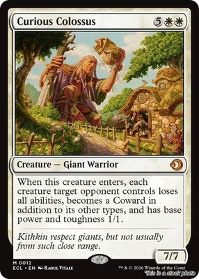Magic- Curious Colossus [(ECL) - 12] NM Mythic