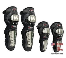 Knee Pads Elbow Pads Stainless Steel Motorcycle Elbow Knee Shin Guards