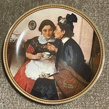 1983 Norman Rockwell Limited Edition "Gossiping In The Alcove" Made In USA