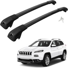 1new Lockable Roof Rack Cross Bar Luggage Carrier Jeep Cherokee 2014-2023 Black