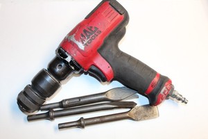 Mac Tools MPH1931 90psi Short Barrel Air Hammer Anti Vibration + 3 BITS USA