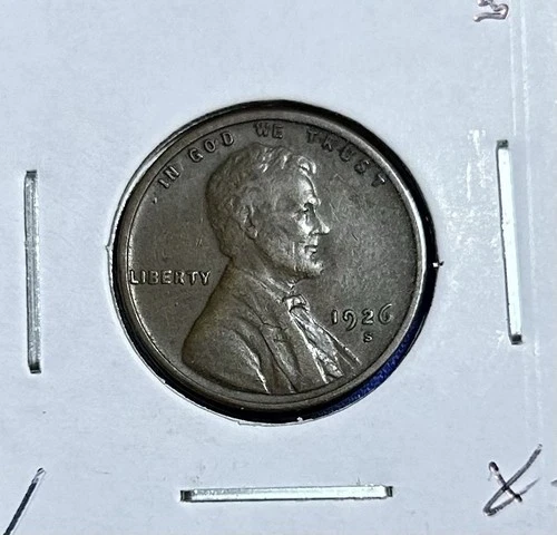 1926-S Extremely Fine (XF) Lincoln Wheat Penny Cent - San Francisco Mint