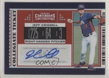 2019 Panini Elite Extra Edition 110/150 Jeff Criswell #USA-JC Auto 0g4