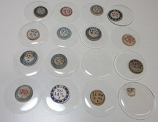 LOT GLASS THICK THIN POCKET WATCH CRYSTALS SIZE 14 REPLACEMENT PARTS 14