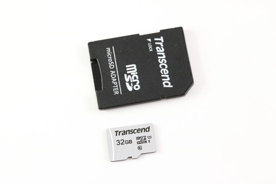 Transcend 32GB micro HC I mit Micro Karte SD Adapter Speicherkarte memory card - Image 2 of 2