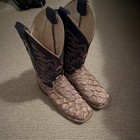 Men's Justin Boots Tan Pirarucu Ocean Front 7d  — photo 3