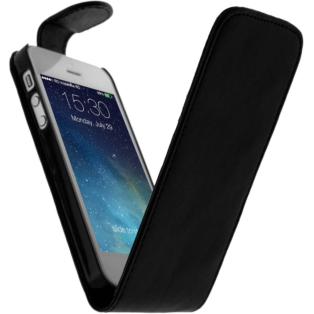 Coque iPhone 5S étui rabat vertical pour le bureau