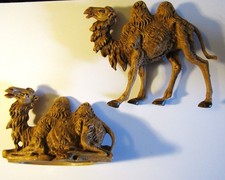 Fontanini romano vintage escala 5", una sentada y una camello de pie