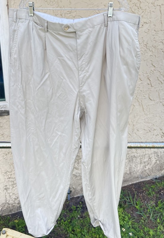 Brioni Men’s Beige Wool Trousers Pants Size 44