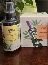 Sprig by Kohler💕 Focus Set💕 Candle & Body Mist Clary Sage & Patchouli 💕New