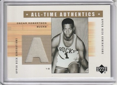 Oscar Robertson 2002-03 Upper Deck Generations #OR-A Game-Used Relic Royals HOF