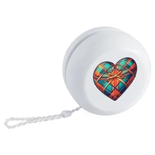 'Tartan Love Heart' Retro Style Yo-Yo (YY00048563)
