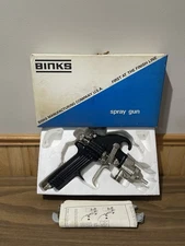 BINKS- MODEL 18 Pressure Paint Spray Gun w/ Wrencj, Brush, Instructions NEW