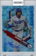 2018 Topps Bowman High Tek Ibandel Isabel High Tek Autograph Blue Tidal 75 /27