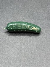 Vintage Heinz Pickle Lapel Pin Green Advertising