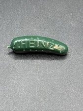 Vintage Heinz Pickle Lapel Pin Green Advertising