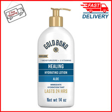 Gold Bond Healing Hydrating Body Lotion, Dry Skin Moisturizer with Aloe, 14 oz