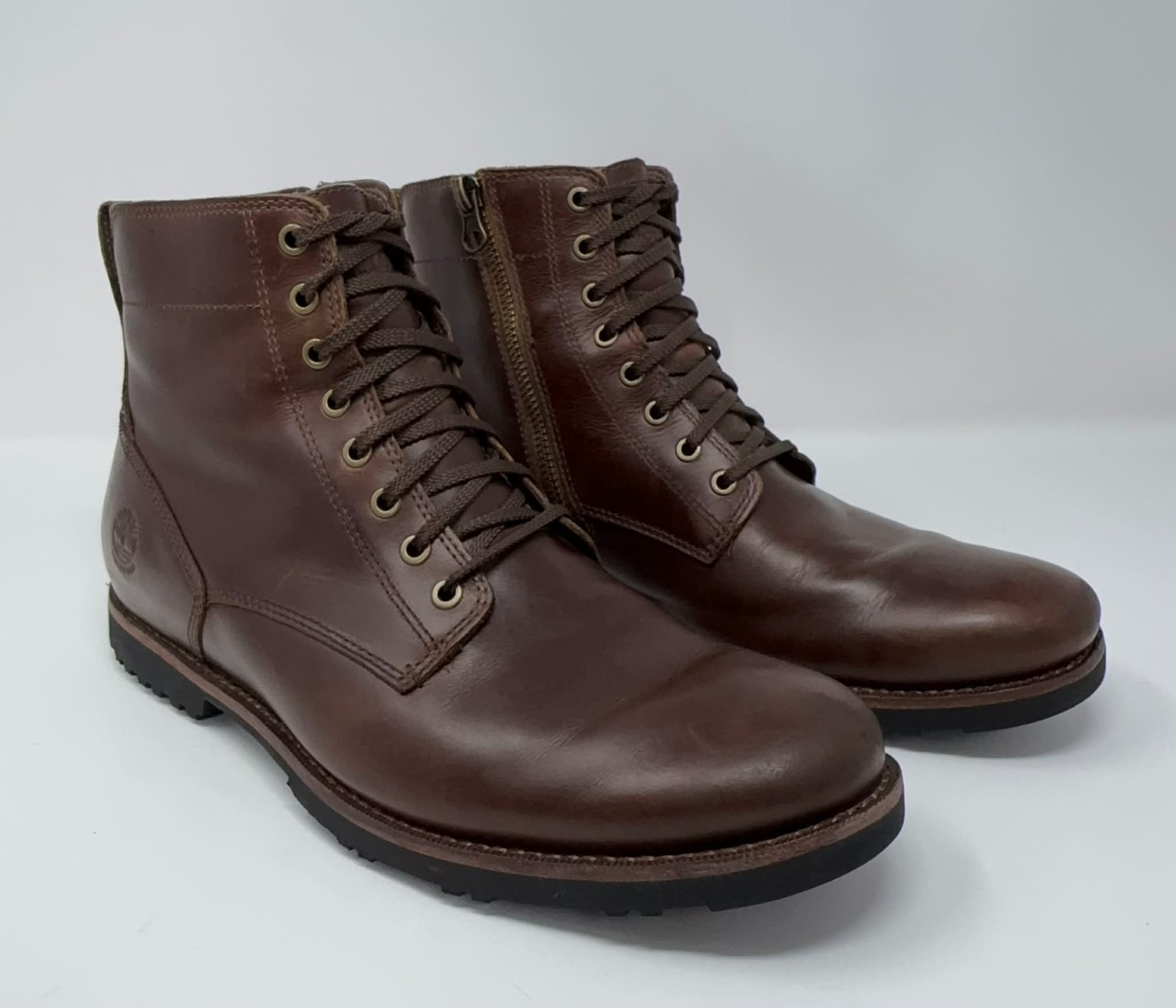 's 8.5 Brown Leather Lace Up Timberdry