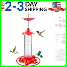 Hummingbird Feeder for Outdoors, Hanging for Garden Yard, Ant and Bee Proof, ...