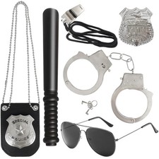 6Pcs Police Pretend Play Toys Set,Kids Detective Set Accessories,Police...